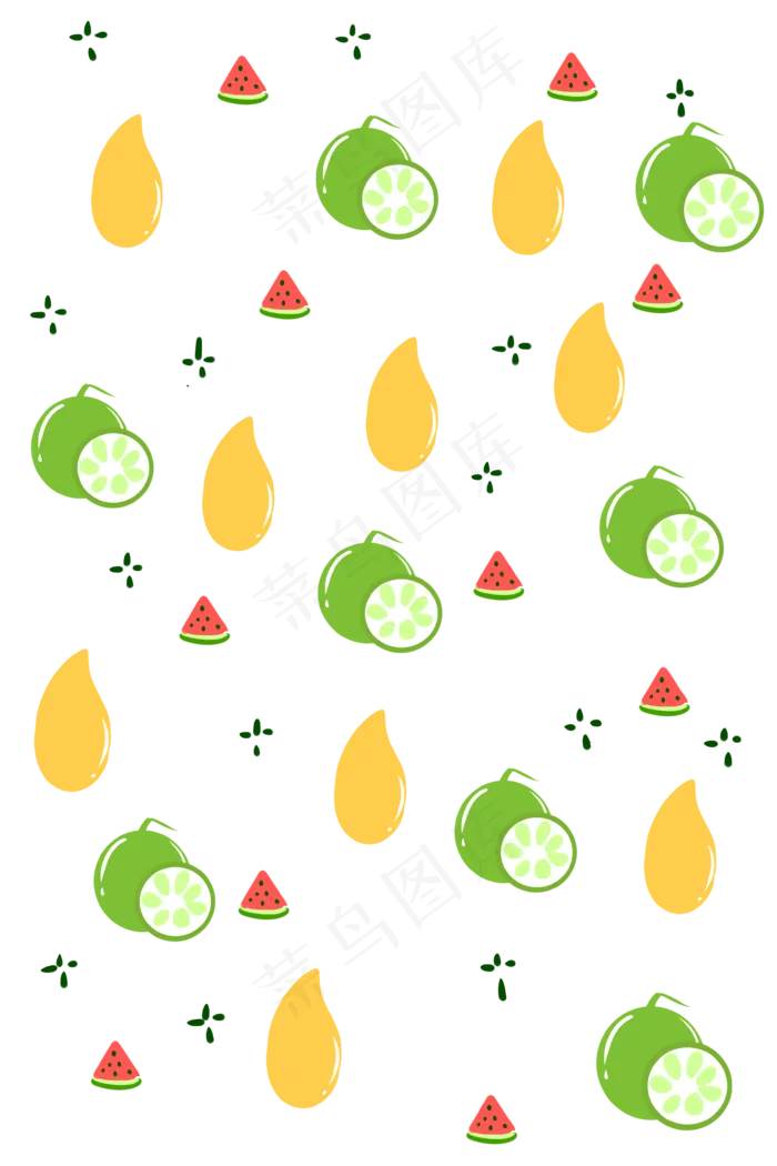 手绘青柠水果底纹(3543X5315(DPI:299))psd模版下载