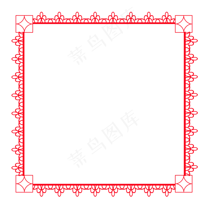 中国风喜庆边框唯美图案元素,免抠元素(2000*2000px 300 dpi )psd模版下载