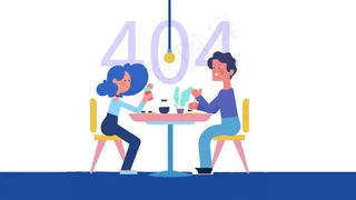 原创浅色系创意扁平小人吃饭