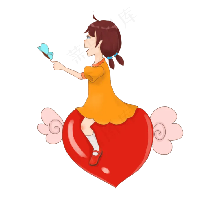 儿童节简单儿童形象免扣(2000X2000(DPI:300))psd模版下载
