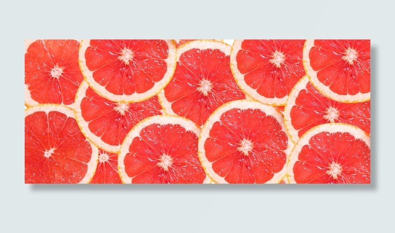 清新西柚平铺底纹