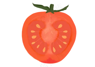 火锅节红色写实蔬菜西红柿png
