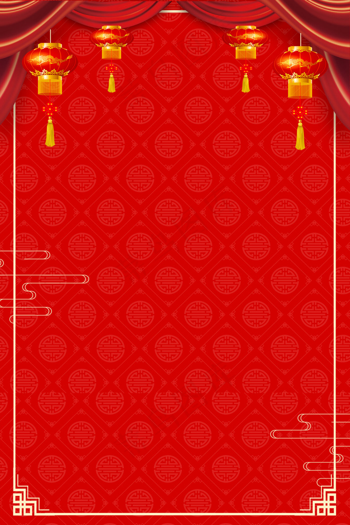 新春中国传统喜庆节日设计背景