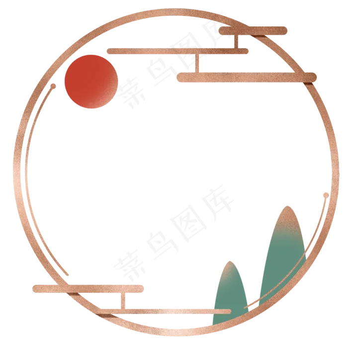 中国风边框(3000X3000(DPI:300))psd模版下载