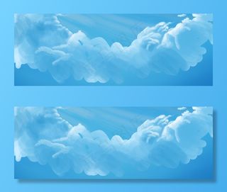 天空云海云天蓝色