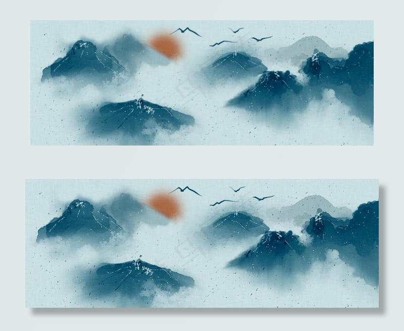 简约水墨中国风banner
