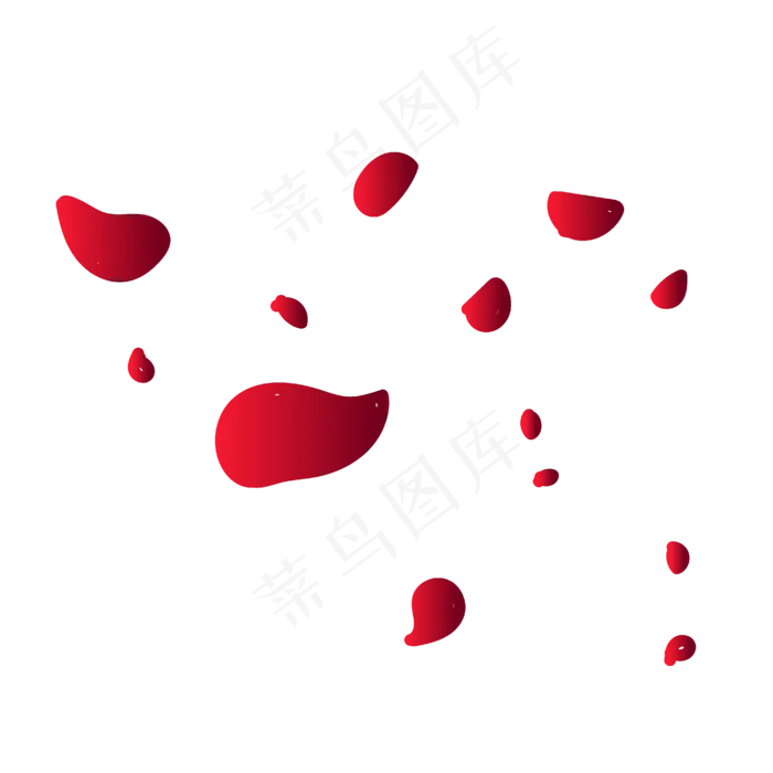 玫瑰花瓣(4168*4168px 300 dpi )ai矢量模版下载
