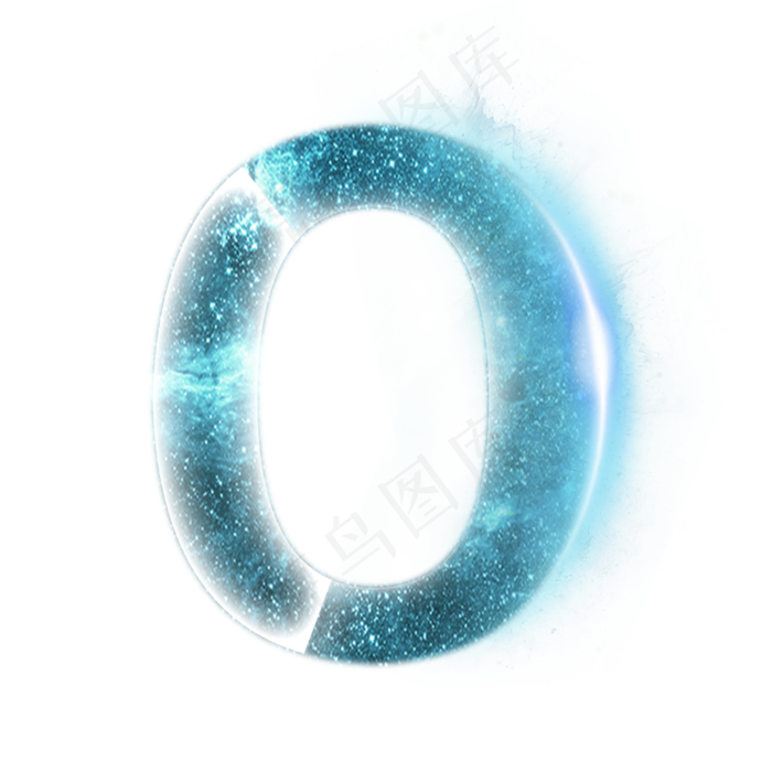 炫酷星空光效分割数字O(2000X2000(DPI:300))psd模版下载