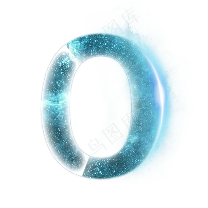 炫酷星空光效分割数字O(2000X2000(DPI:300))psd模版下载