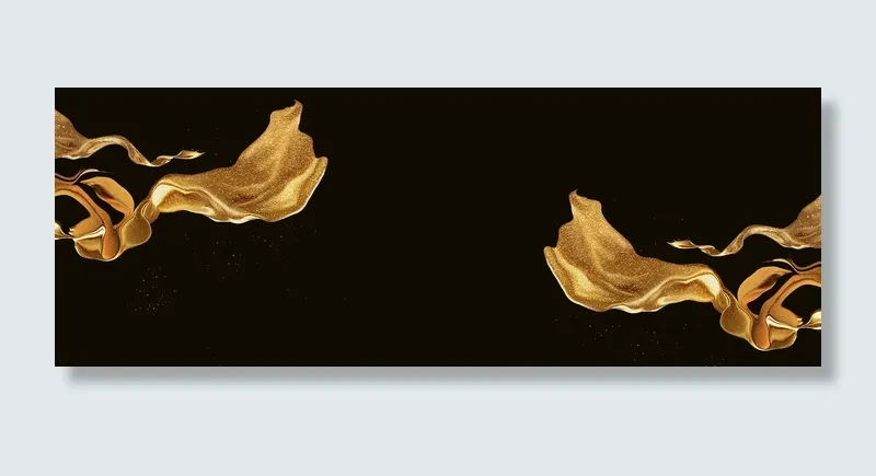 企业年会金色地产商务banner