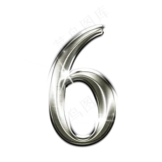 金属星光数字6