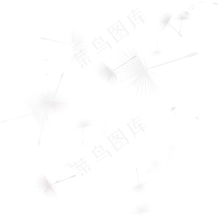 蒲公英飞舞漂浮,免抠元素(2000*2000px 300 dpi )psd模版下载
