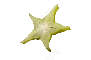 一片切开水果杨桃