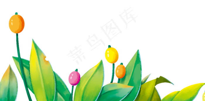 植物花草丛(2000X986(DPI:300))psd模版下载