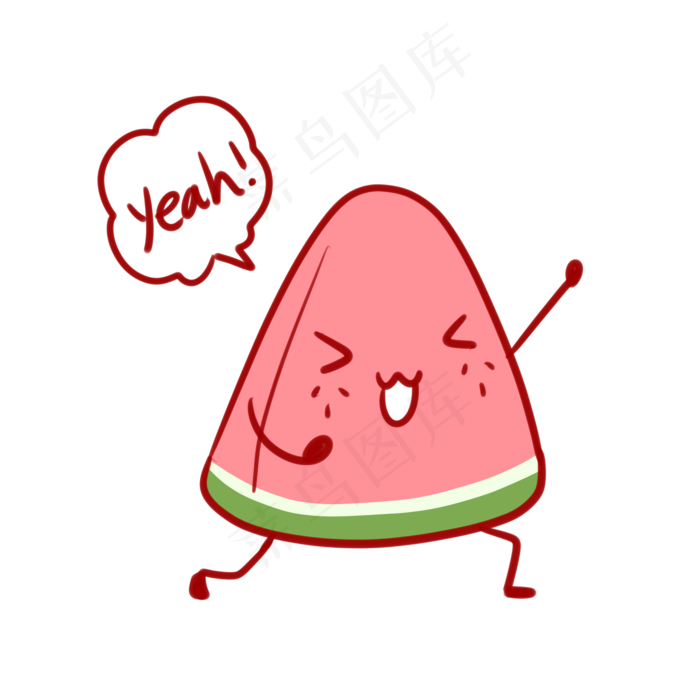 夏日可爱西瓜