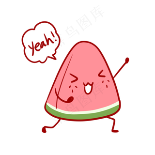 夏日可爱西瓜