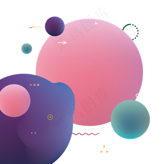 科技风渐变矢量图,免抠元素