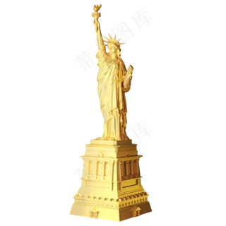 国家地方著名地标美国自由女神像,免抠元素