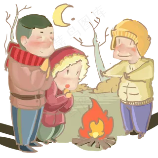 农历年水彩中国风取暖,免抠元素 农历年水彩中国风取暖,免抠元素