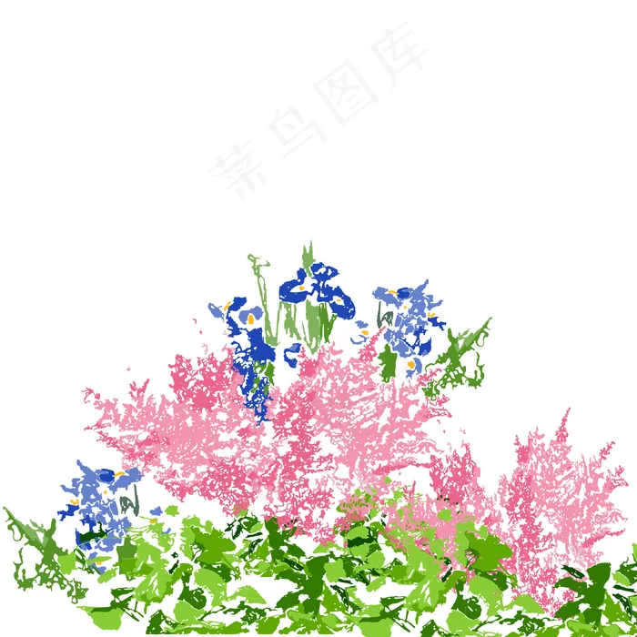 立夏花丛免扣素材(2000X2000(DPI:300))psd模版下载