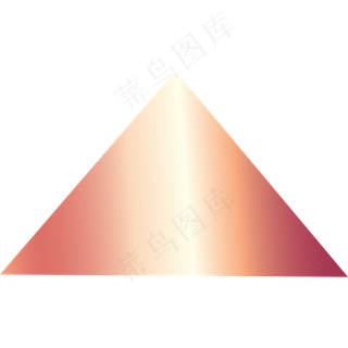 三角形玫瑰金矢量装饰
