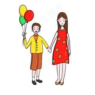 庆祝六一儿童节卡通免扣