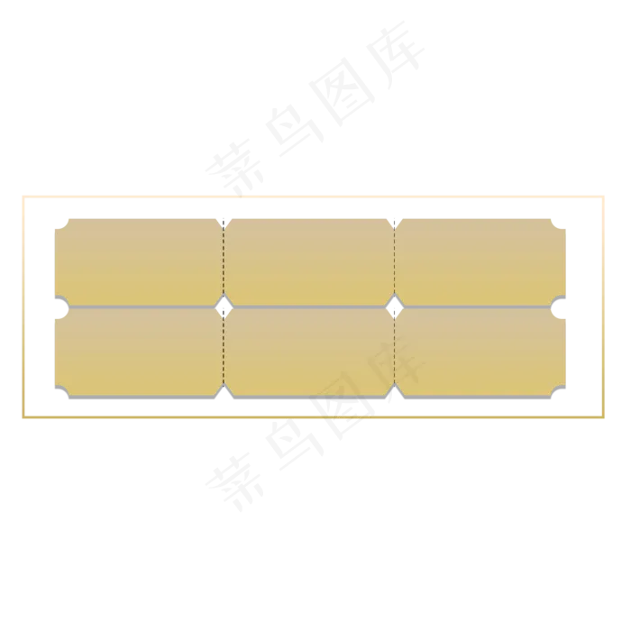金色创意电商优惠券元素