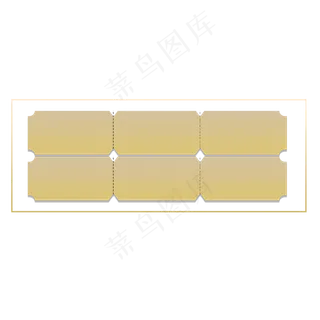 金色创意电商优惠券元素