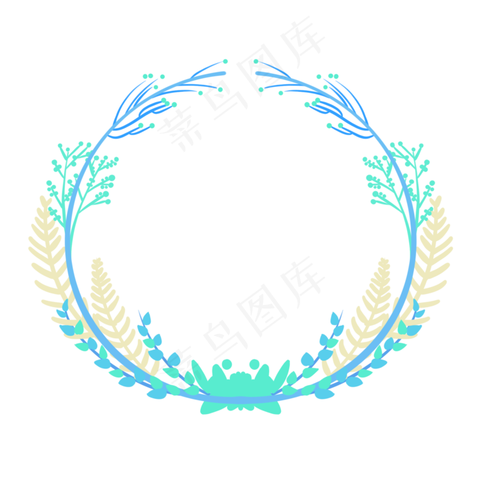 植树节小清新藤蔓花(2048X2048(DPI:300))psd模版下载