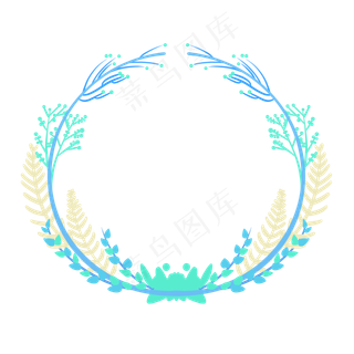 植树节小清新藤蔓花