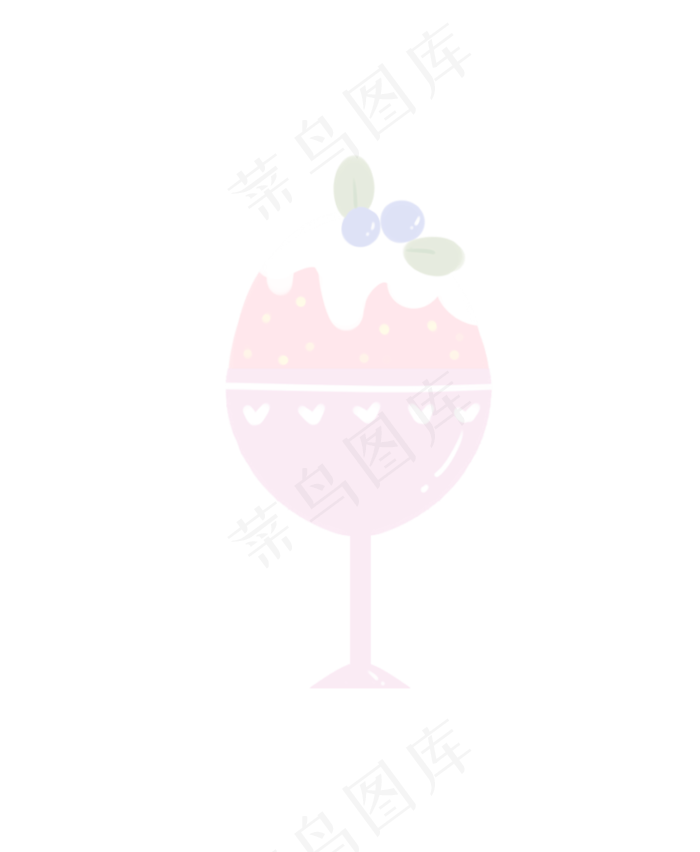 草莓蓝莓水果冰激凌 草莓蓝莓水果冰激凌