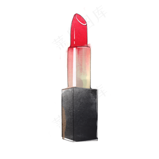 美妆节小清新水彩风女生口红免扣