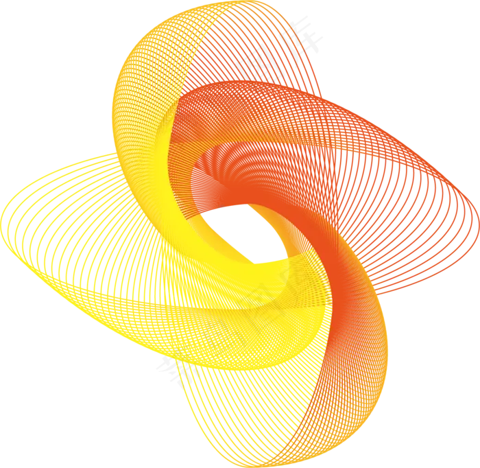 唯美彩色线条图案元素,免抠元素(1368*1332px 300 dpi )psd模版下载