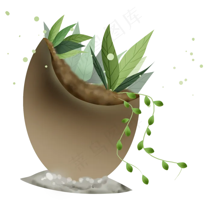 立春初春植物盆栽(2000X2000(DPI:300))psd模版下载