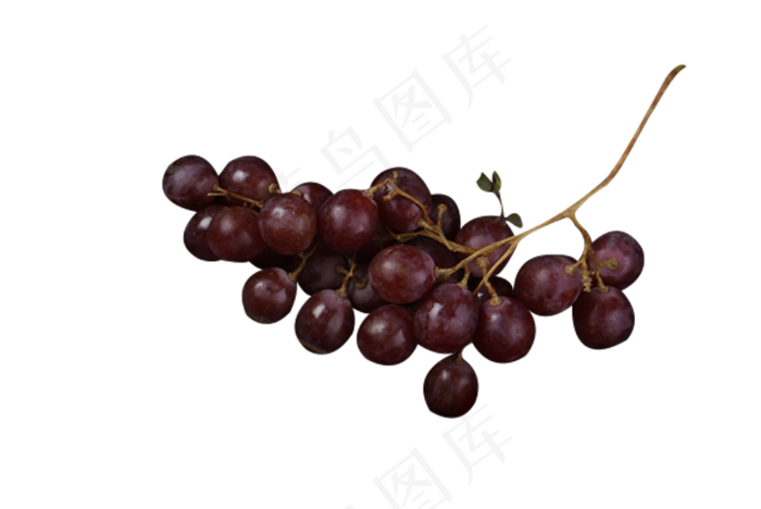 一串紫色葡萄水果