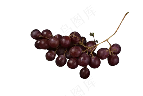一串紫色葡萄水果