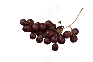 一串紫色葡萄水果