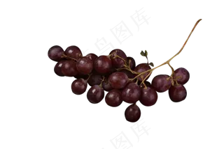 一串紫色葡萄水果