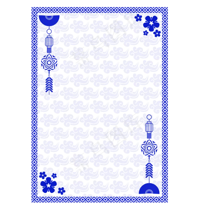 古风边框(2480X3508(DPI:300))ai矢量模版下载