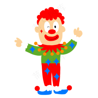 红色的头发愚人节,免抠元素