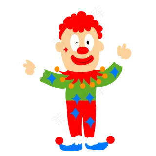 红色的头发愚人节,免抠元素