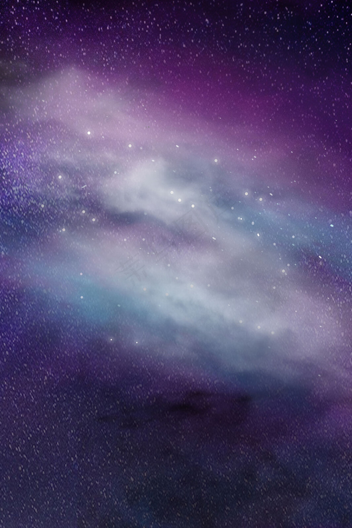 浪漫紫色星空背景