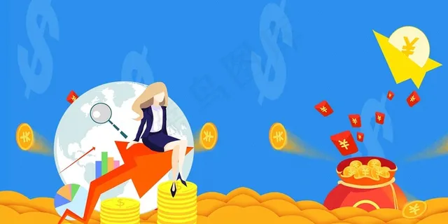 金融理财金色黑色banner 金融理财金色黑色banner