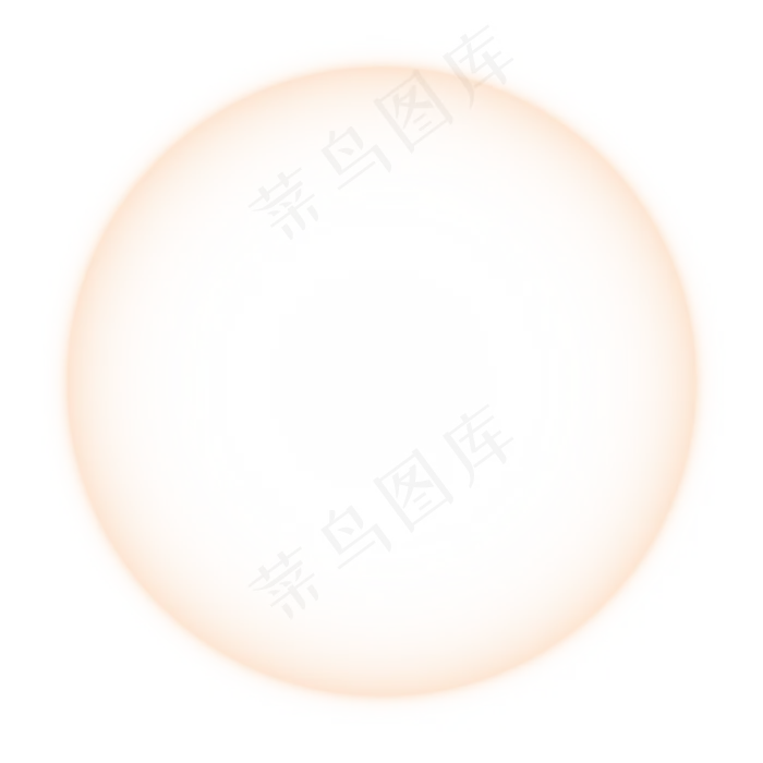 唯美黄色光圈(2000X2000(DPI:300))
