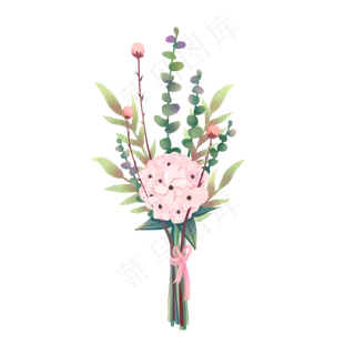 清新唯美浪漫七夕情人节绣球花