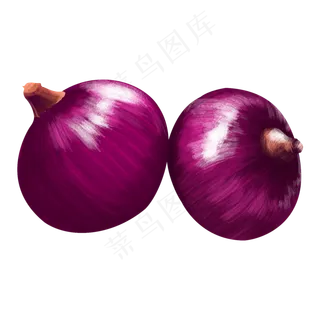 紫色洋葱蔬菜水果果蔬健康天然手,免抠元素