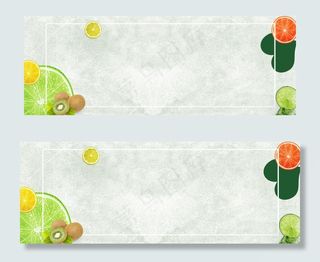 简单水果banner