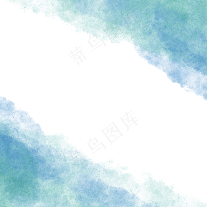 水彩水墨方形边框