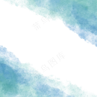 水彩水墨方形边框