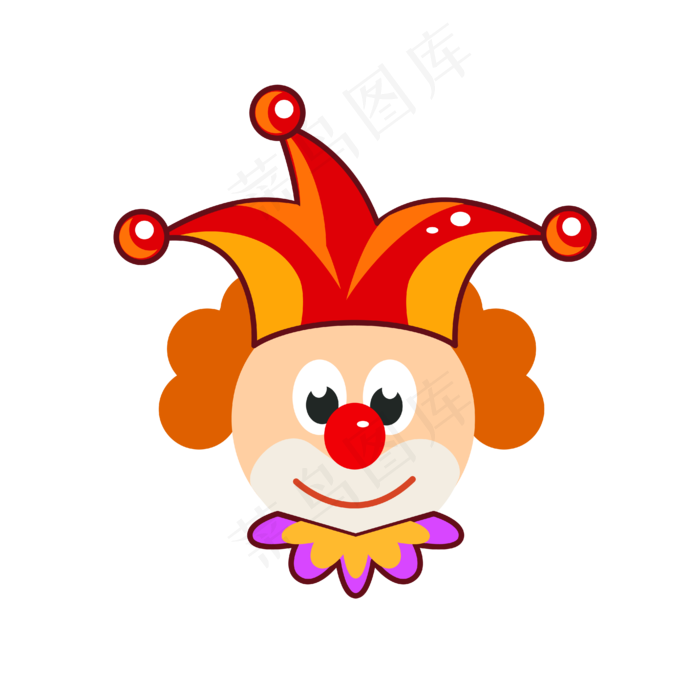 矢量手绘免扣小丑,免抠元素